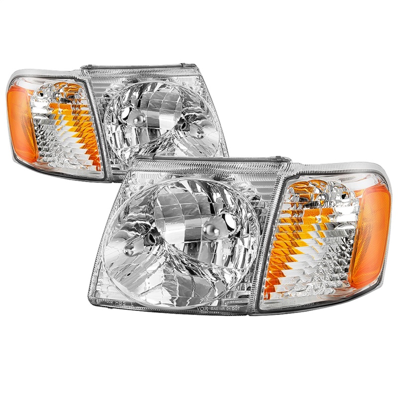 Ford Explorer Sport Headlights - SPYDER - xTune OEM Style - Chrome - `01-`03 Ford Explorer Sport Headlights - SPYDER - xTune OEM Style - Chrome - `01-`03