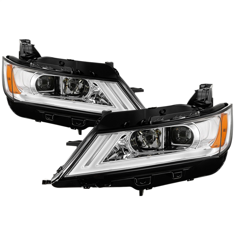 Chevrolet Impala Headlights - SPYDER - DRL Light Bar Projector - Chrome - `14-`18