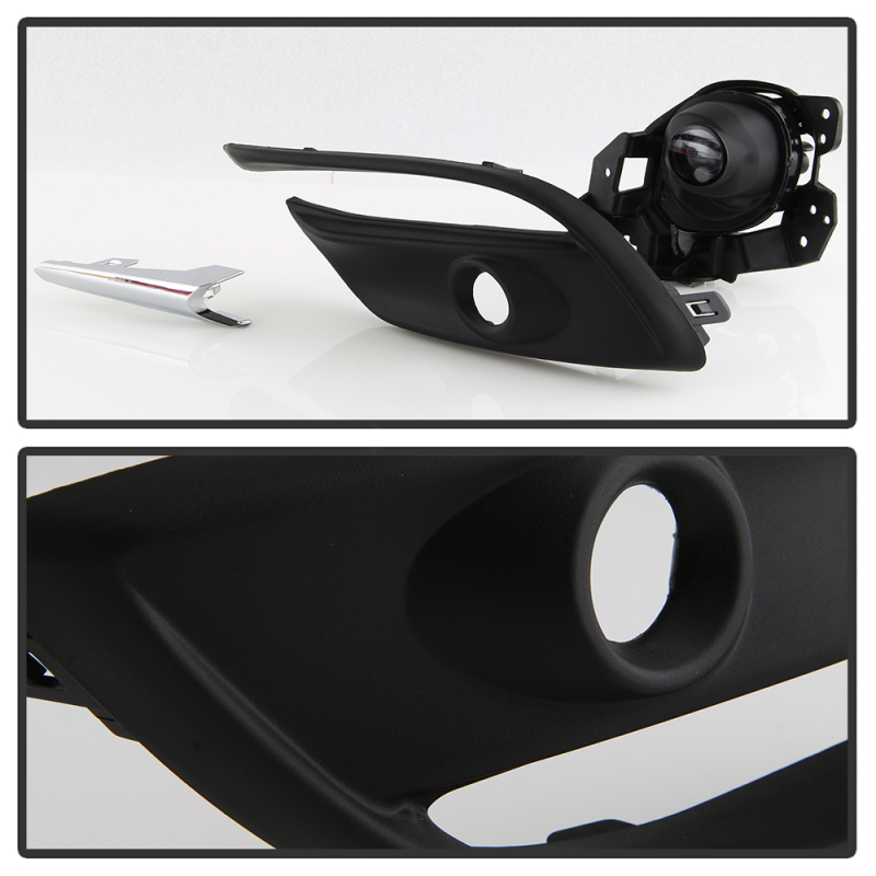 Mazda 3 Fog Lights - SPYDER - LED w/Switch - Clear - `17-`18