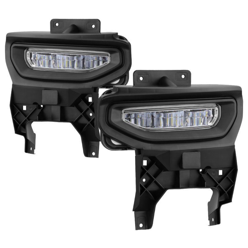 GMC Sierra 1500 Fog Lights - SPYDER - Full LED w/Switch - Clear - `16-`18 GMC Sierra 1500 Fog Lights - SPYDER - Full LED w/Switch - Clear - `16-`18