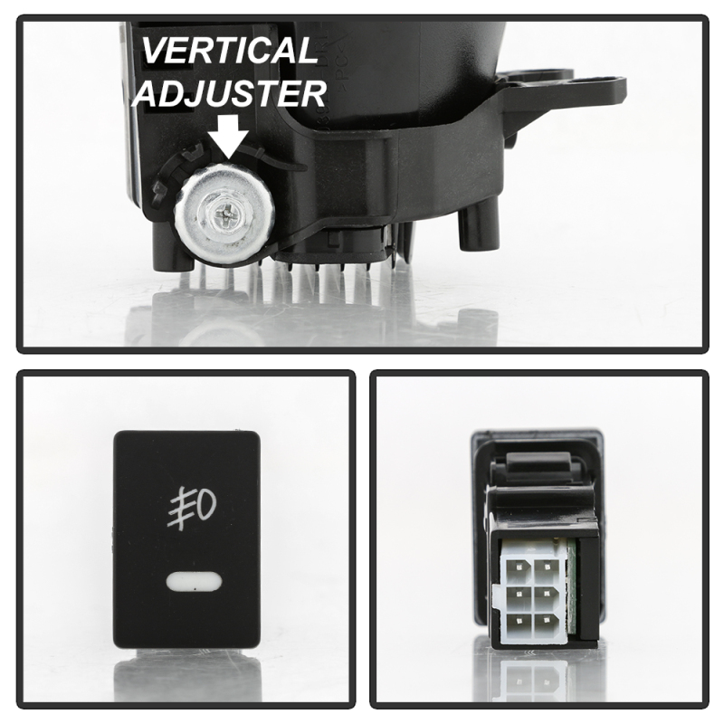 Lexus GS350 Fog Lights - SPYDER - OEM LED w/Switch - Clear - `13-`15