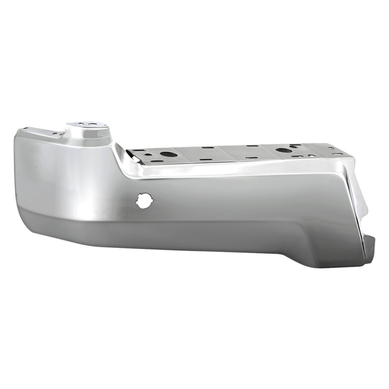 Ford F250 Bumper Cap - Rear Left - SPYDER - w/ Sensor Hole - Chrome - `17-`19 Ford F250 Bumper Cap - Rear Left - SPYDER - w/ Sensor Hole - Chrome - `17-`19