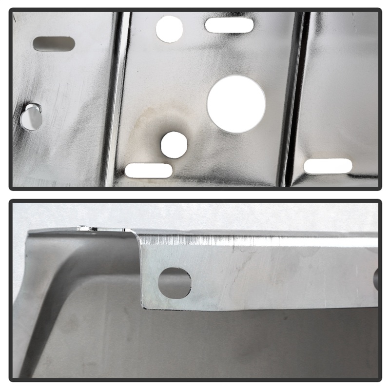 Ford F250 Bumper Cap - Rear Left - SPYDER - w/ Sensor Hole - Chrome - `17-`19