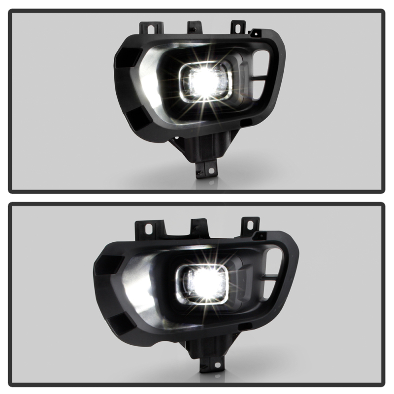 Ford Ranger Fog Lights - SPYDER - Full LED OEM Style w/Switch - Clear - `19-`23