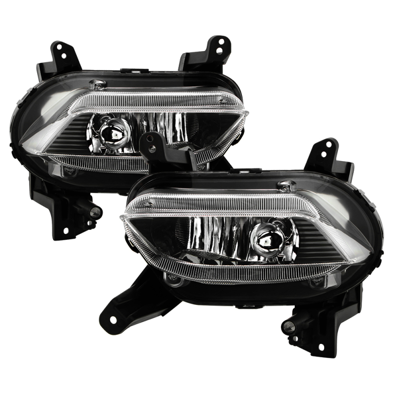 Hyundai Santa Fe Fog Lights - SPYDER - OEM Style with Switch - Clear - `19-`20