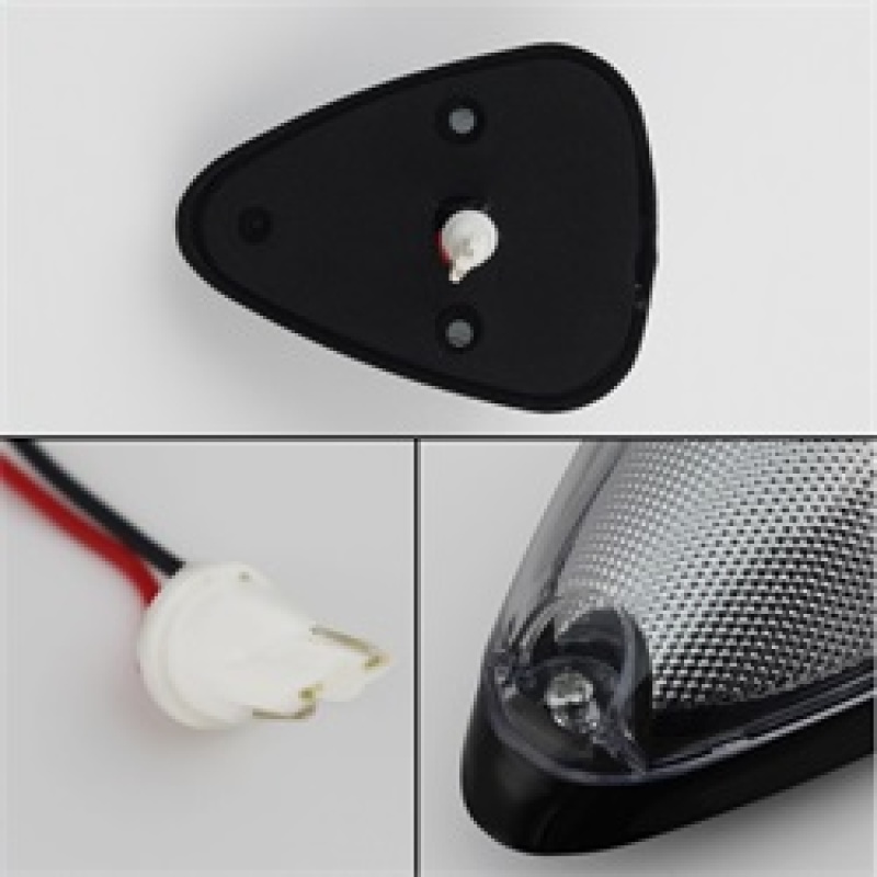 Ford Super Duty F250 Cab Roof Lights - SPYDER - xTune Amber LED - Smoke - `99-`15