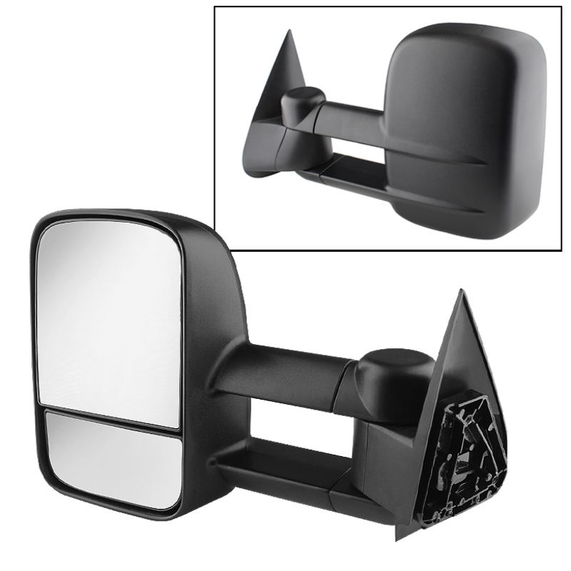 Chevrolet Silverado Side Mirror - Left - SPYDER - xTune Manual Extendable, Manual Adjust - `99-`06