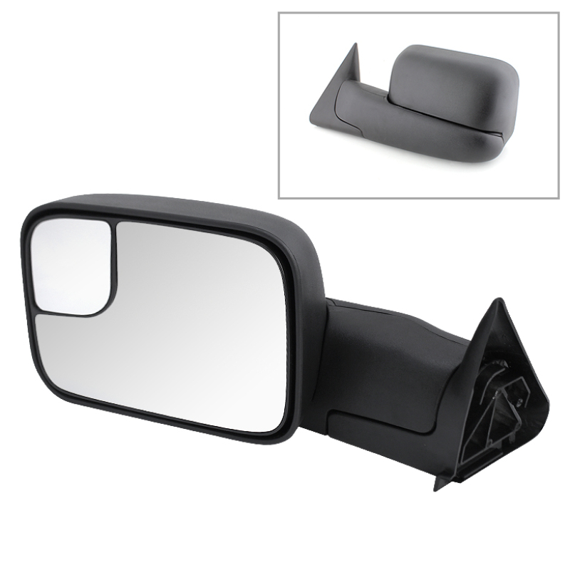 Dodge Ram Side Mirror - Left - SPYDER - xTune, Manual Extendable, Manual Adjustable, LED Turn Signal - Black - `94-`01 Dodge Ram Side Mirror - Left - SPYDER - xTune, Manual Extendable, Manual Adjustable, LED Turn Signal - Black - `94-`01