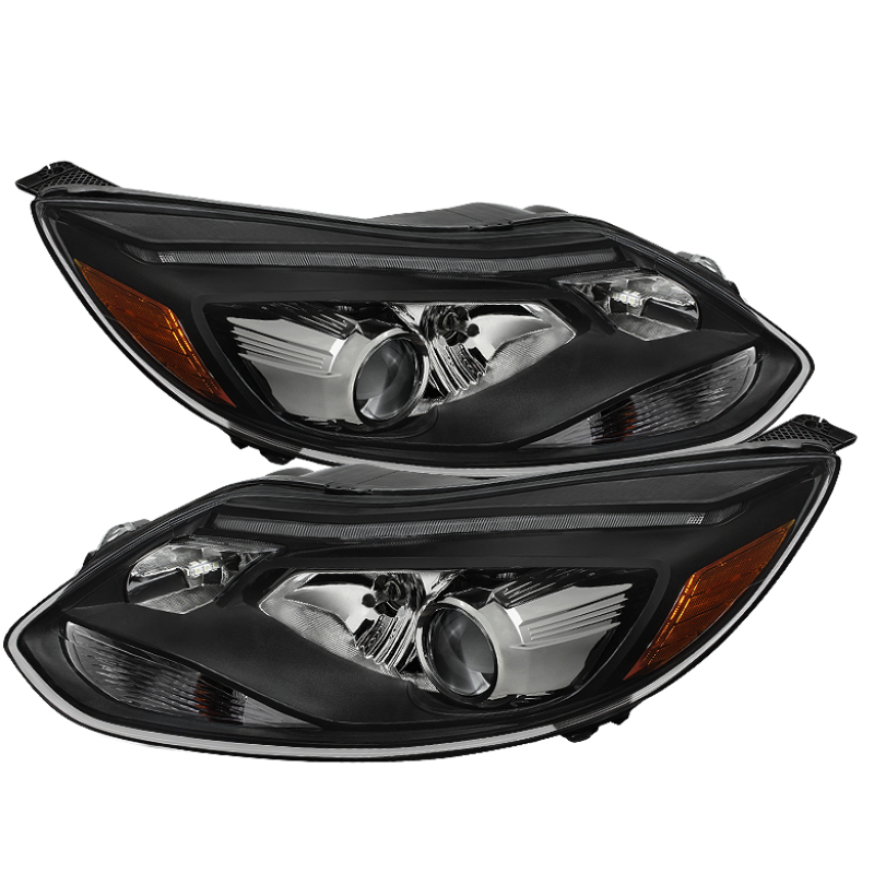 Ford Focus Projector Headlights - Front - SPYDER - xTune OE Style Projector (Halogen Model Only) - Black - `12-`14 Ford Focus Projector Headlights - Front - SPYDER - xTune OE Style Projector (Halogen Model Only) - Black - `12-`14