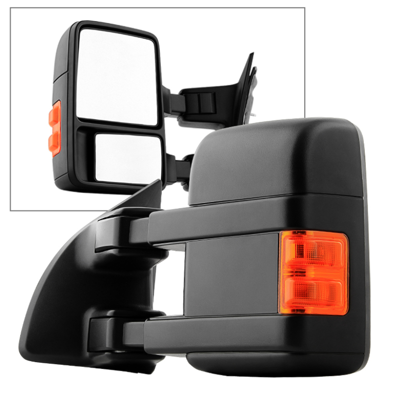 Ford F-550 Super Duty Side Mirror - Left - SPYDER - xTune, Manual Extendable, Manual Adjust - `99-`14 Ford F-550 Super Duty Side Mirror - Left - SPYDER - xTune, Manual Extendable, Manual Adjust - `99-`14