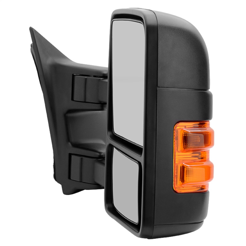 Ford F-350 Super Duty Side Mirror - Right - SPYDER - xTune + Manual Extendable + Manual Adjust + LED Signal (Amber) - Amber - `99-`14