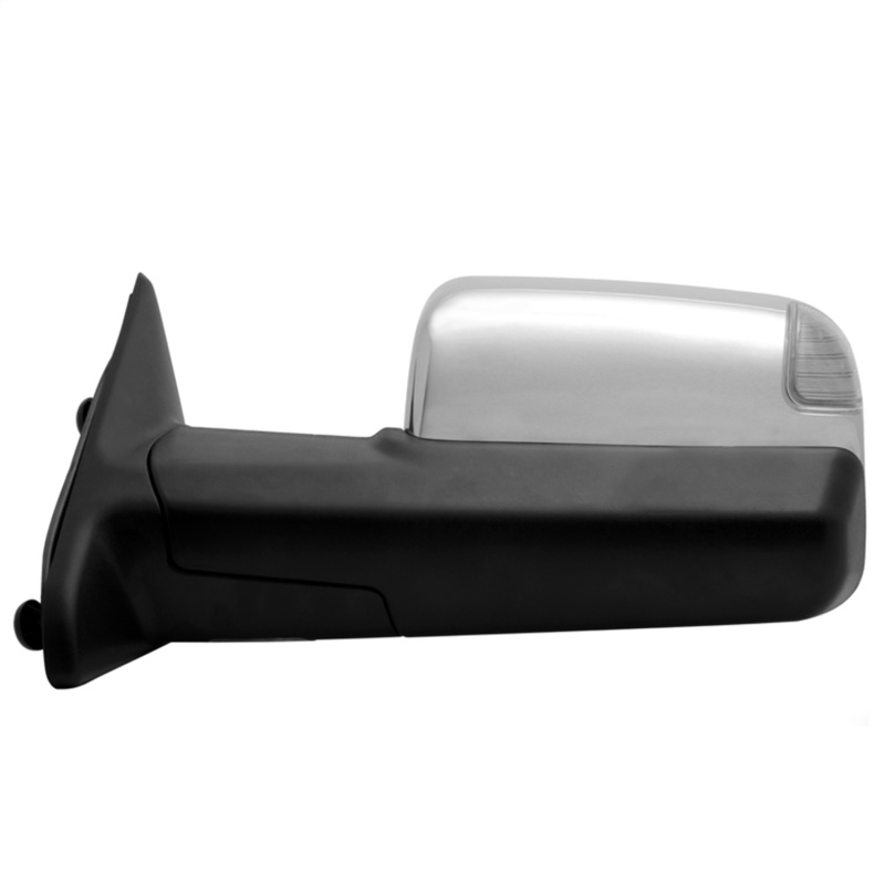 Dodge Ram 1500 Side Mirror - Left - SPYDER - Manual Extendable, Power Heated/Adjustable, LED Turn Signal, Chrome Housing - Chrome - `09-`10