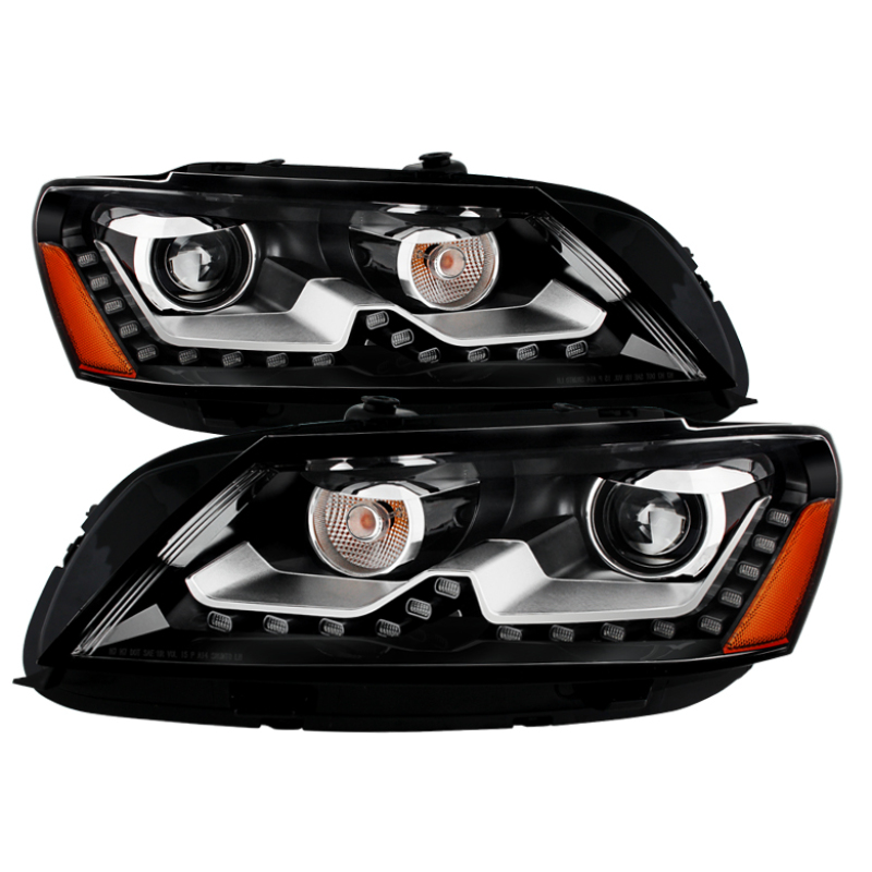 Volkswagen Passat Headlights - SPYDER - xTune OE Projector (Non-HID) - Black - `12-`14