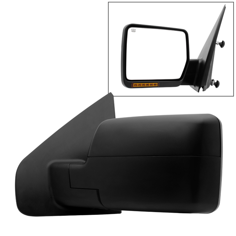 Ford F-150 Side Mirror - Left - SPYDER - xTune + Power Heated + Amber LED Signal + OE - `04-`06 Ford F-150 Side Mirror - Left - SPYDER - xTune + Power Heated + Amber LED Signal + OE - `04-`06