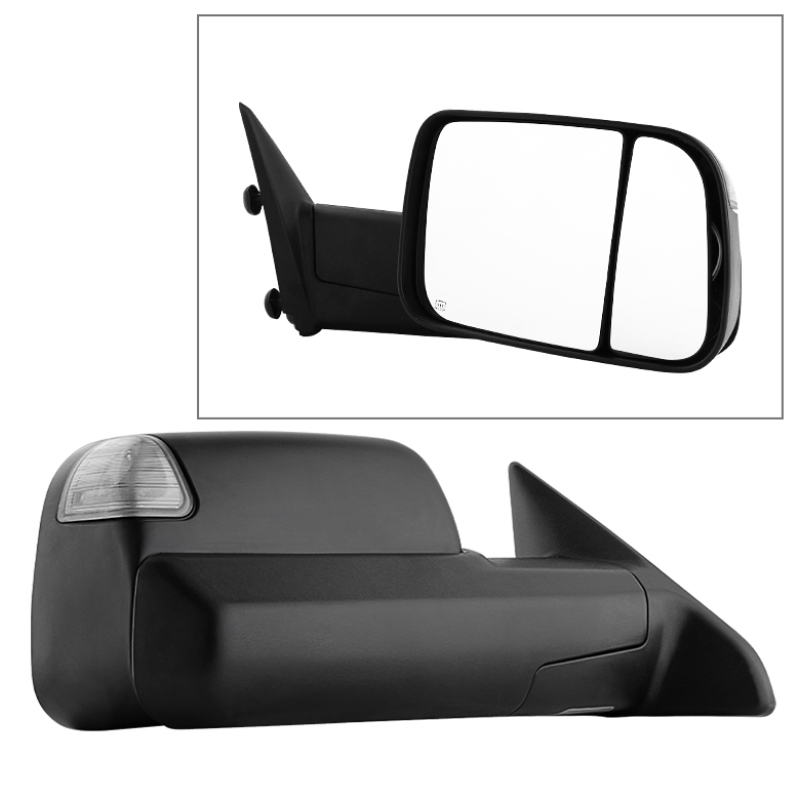 Ram 1500 Side Mirror - Right - SPYDER - Manual Extendable, Power Heated/Adjustable, LED Turn Signal - Black - `11-`12 Ram 1500 Side Mirror - Right - SPYDER - Manual Extendable, Power Heated/Adjustable, LED Turn Signal - Black - `11-`12