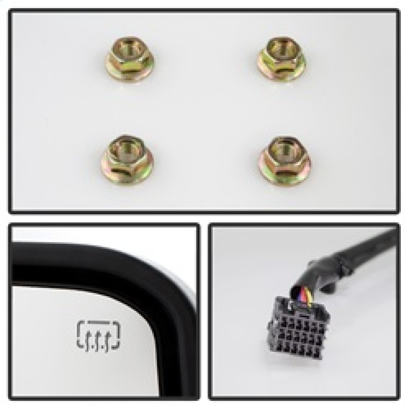 Chevrolet Silverado Side Mirrors - Left And Right - SPYDER - G2 Power Heated Amber LED Signal Telescoping - `14-`16