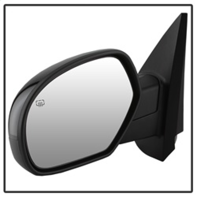Chevrolet Silverado Side Mirror - Left - SPYDER - Power Heated - Shiny Black - `07-`14