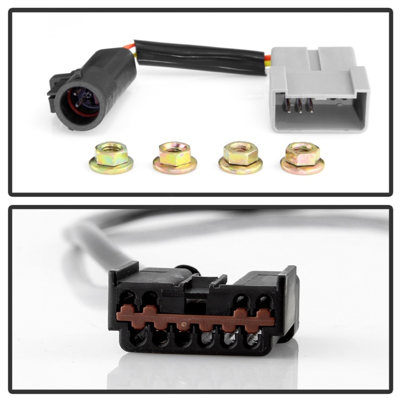 Ford Super Duty Side Mirrors - SPYDER - Telescoping Manual with LED - Smoke - `99-`07