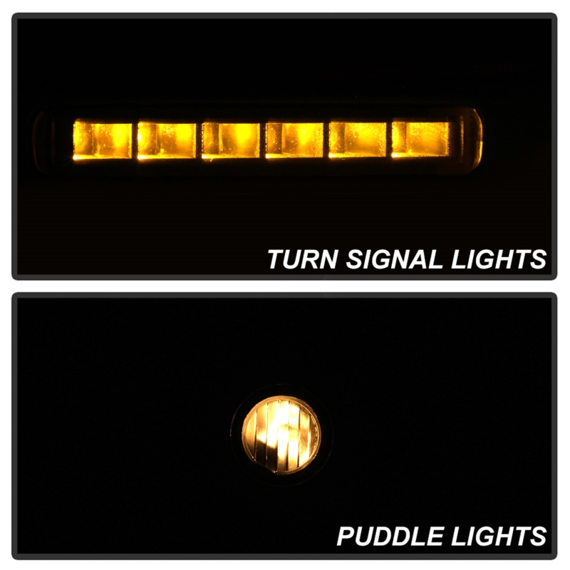 Ford F-150 Side Mirrors - SPYDER - Heated Amber Sequential LED Signal OEM Pwr - Amber - `04-`06