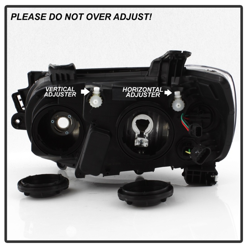 Chevrolet Sonic Headlights - Passenger Side - SPYDER - xTune Halogen - Black - `12-`15