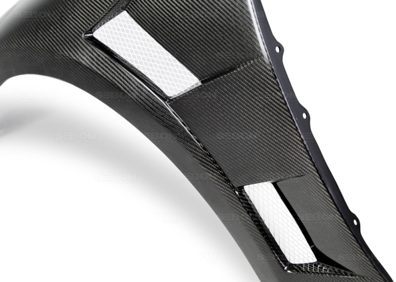 Lexus IS Fenders - Seibon - SEI, 10mm Wider, Vented, 3K 2x2 Twill - Carbon Fiber - `14-`20