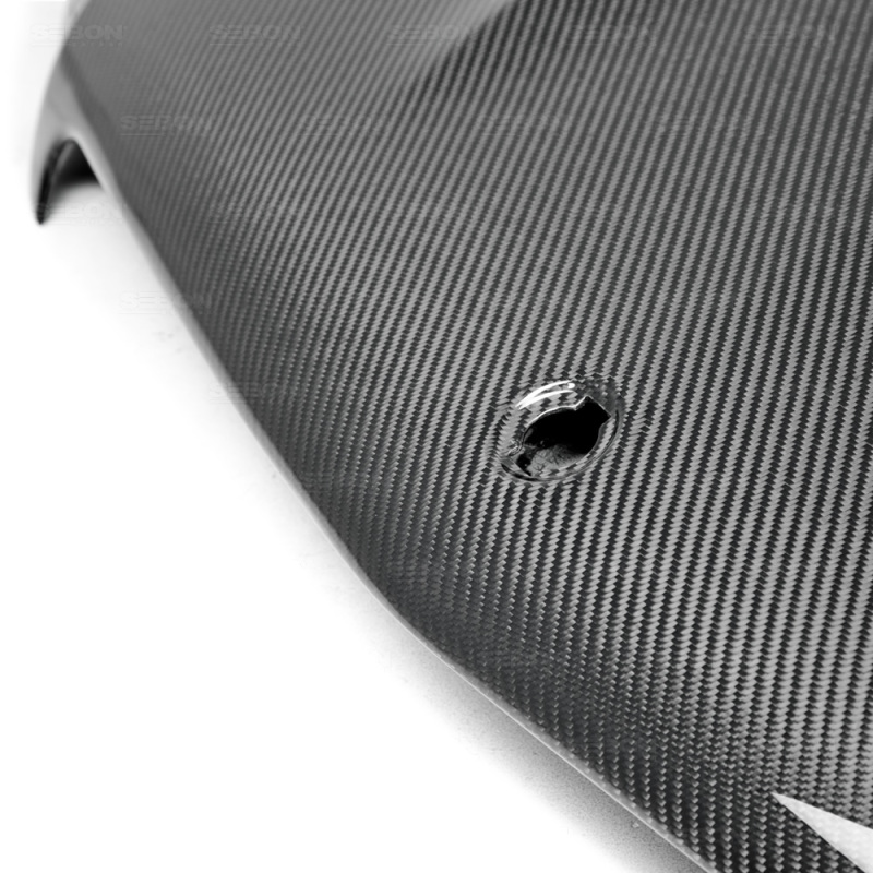 Mercedes-Benz C-Class Hood - Seibon - GT Style - Carbon Fiber - `12-`14