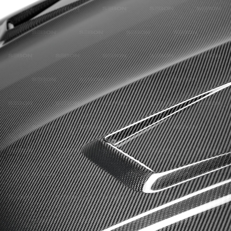 Mercedes-Benz C-Class Hood - Seibon - GT Style - Carbon Fiber - `12-`14