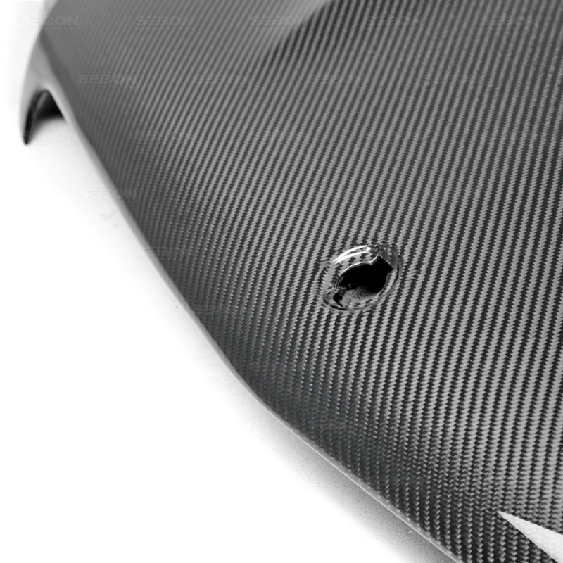 Mercedes-Benz C-Class Hood - Seibon - GT Style - Carbon Fiber - `12-`14