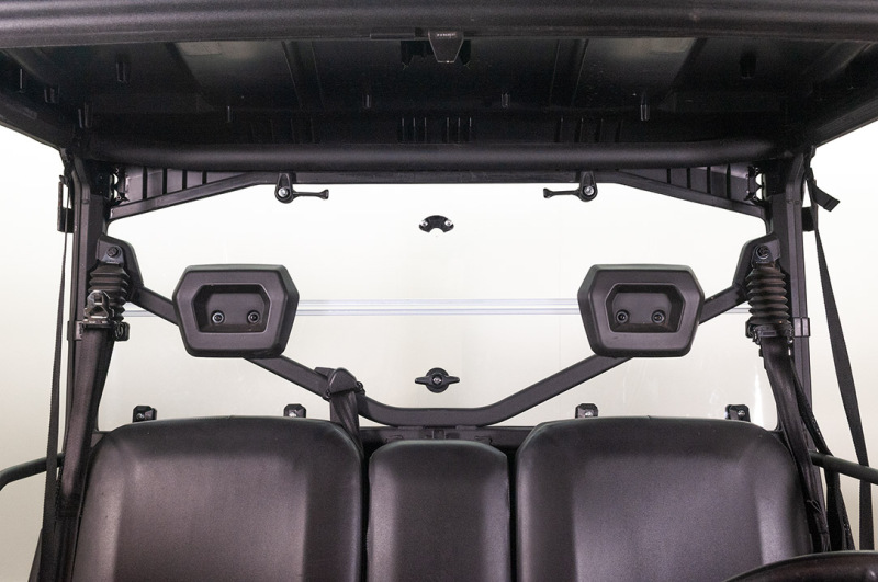 Polaris Ranger Rear Windshield - Seizmik - Folding Poly Carb - `13-`27