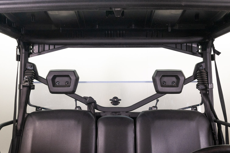 Polaris Ranger Rear Windshield - Seizmik - Folding Poly Carb - `13-`27