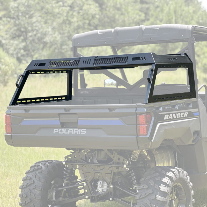 Can-Am Defender Truck Bed Rack - Seizmik - Half Height - Black - `15-`24