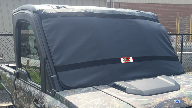 Kawasaki Ridge Windshield Protector - Seizmik - Black - `24-`27