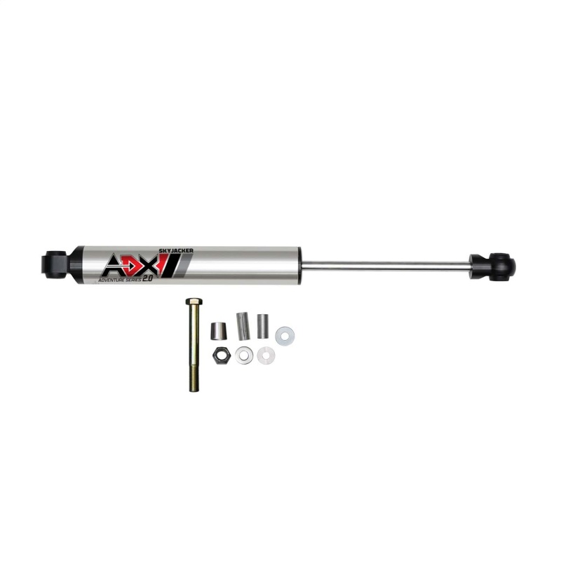 Dodge Ram 3500 Steering Stabilizer Kit - Skyjacker - ADX 2.0 CNC Machined - Polished Aluminum - `03-`10
