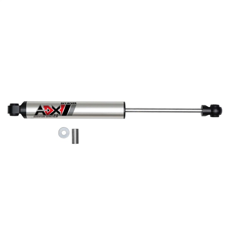 Ford F350 Steering Stabilizer Kit - Skyjacker - HD OEM with CNC Machined Polished Aluminum - Polished Aluminum - `99-`04