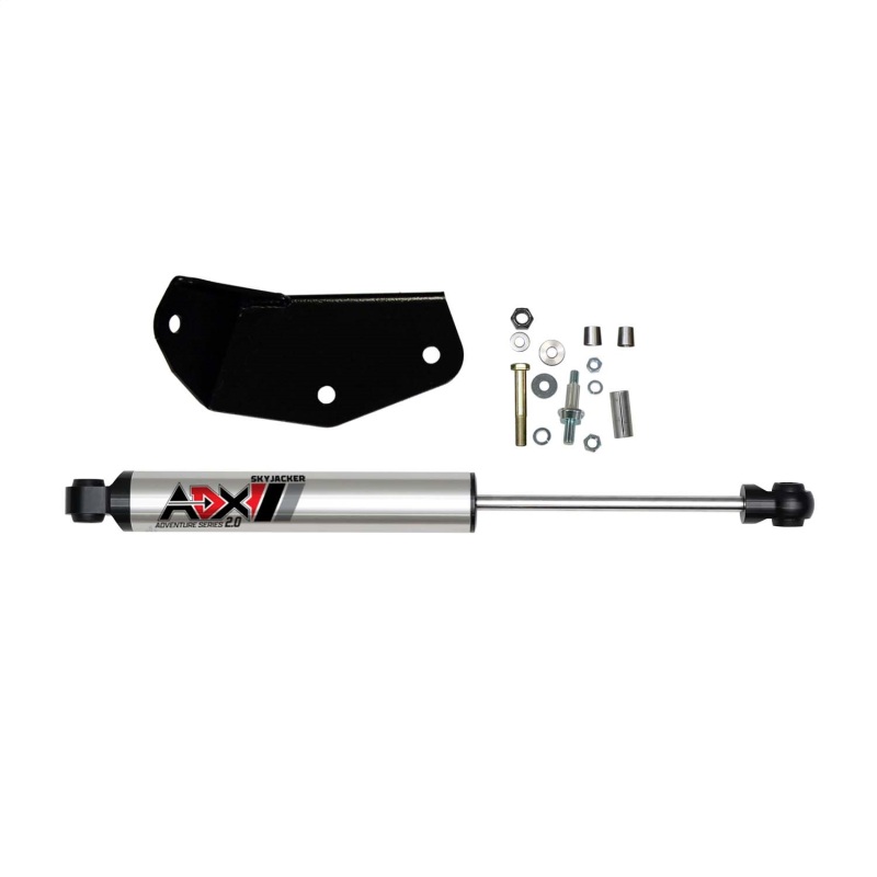 Ford F250 Steering Stabilizer Kit - Front - Skyjacker - ADX 2.0 - Polished Aluminum - `05-`10