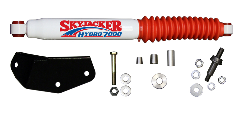 Ford F-250 Steering Damper Kit - Skyjacker - White w/ Red - `05-`10