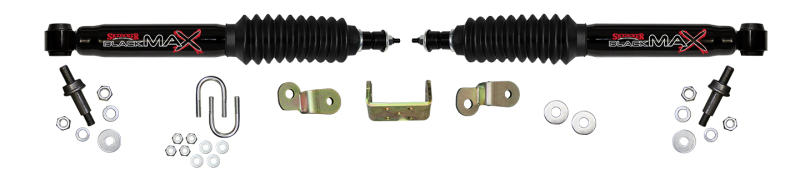 Chevrolet Suburban Steering Damper Kit - Skyjacker - Dual Stabilizer, Black with Black Boot - Black - `02-`06