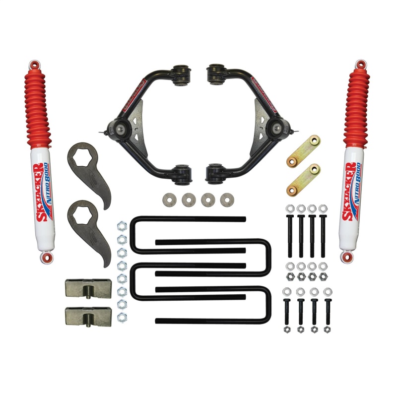 Ford 2500HD Suspension Lift Kit - Front + Rear - Skyjacker - Upper Control Arm + Rear Nitro 8000 Shocks - `11-`19