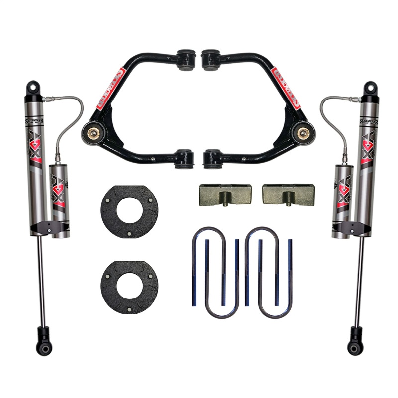 GMC Sierra 1500 Suspension Lift Kit - Skyjacker - 3.5In A-ARM KT ADX 2.0 Remote Reservoir Shocks - 2022+