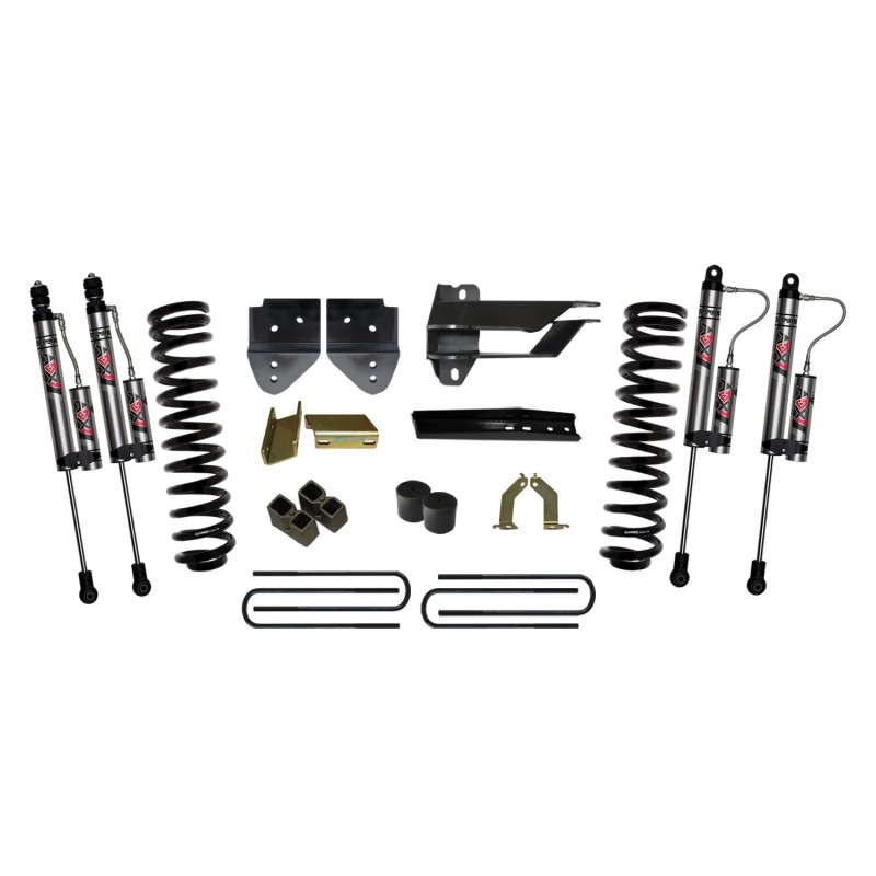 Ford F-250 Super Duty Suspension Lift Kit - Skyjacker - 4 inch Lift with ADX 2.0 Remote Reservoir Monotube Shocks, Softride Technology - 2017