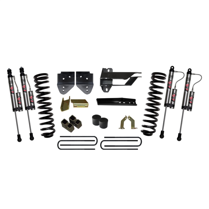 Ford F350 Super Duty Suspension Lift Kit - Skyjacker - 4 In. Lift with ADX 2.0 Remote Reservoir Monotube Shocks - 2017