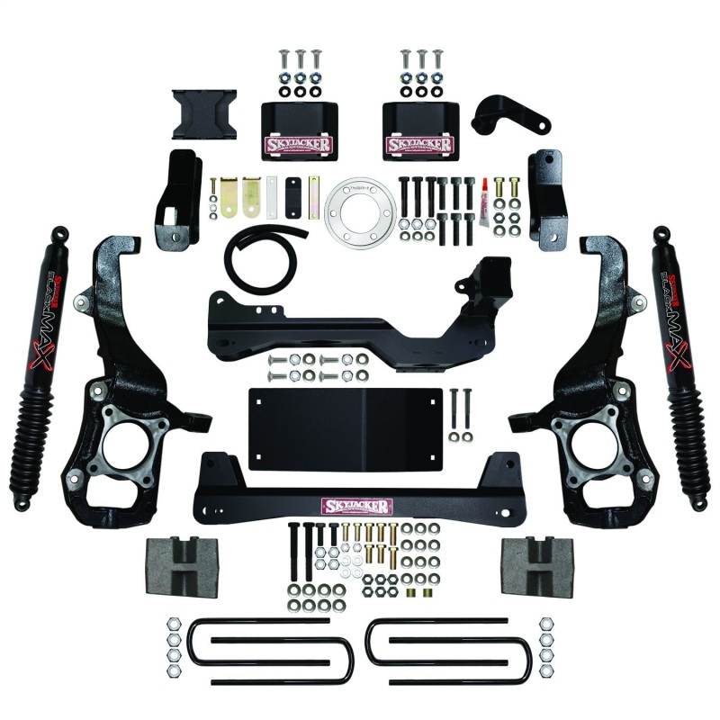 Ford F150 Suspension Lift Kit - Skyjacker - 4.5In KT with Black Max Shocks - Black - 2021