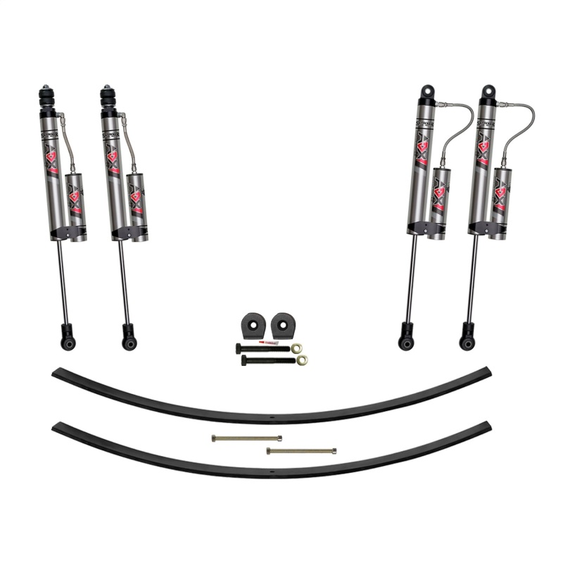 Ford F-250 Super Duty Suspension Lift Kit - Front + Rear - Skyjacker - 2.5-inch Lift with ADX 2.0 Remote Reservoir Monotube Shocks - `05-`07