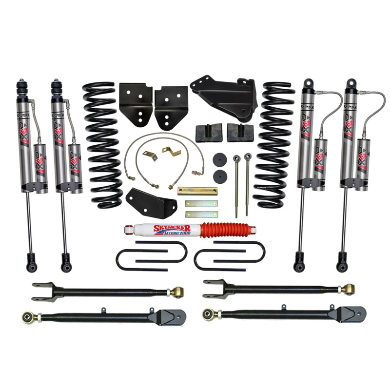 Ford F-250 Suspension Lift Kit - Skyjacker - 4-Link Conversion with ADX 2.0 Remote Reservoir Monotube Shocks - `05-`07
