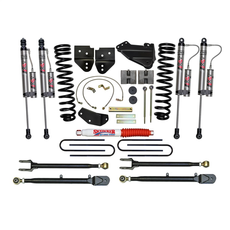 Ford F-350 Suspension Lift Kit - Skyjacker - 6 Inch + ADX 2.0 Remote Reservoir Monotube Shocks - `05-`07