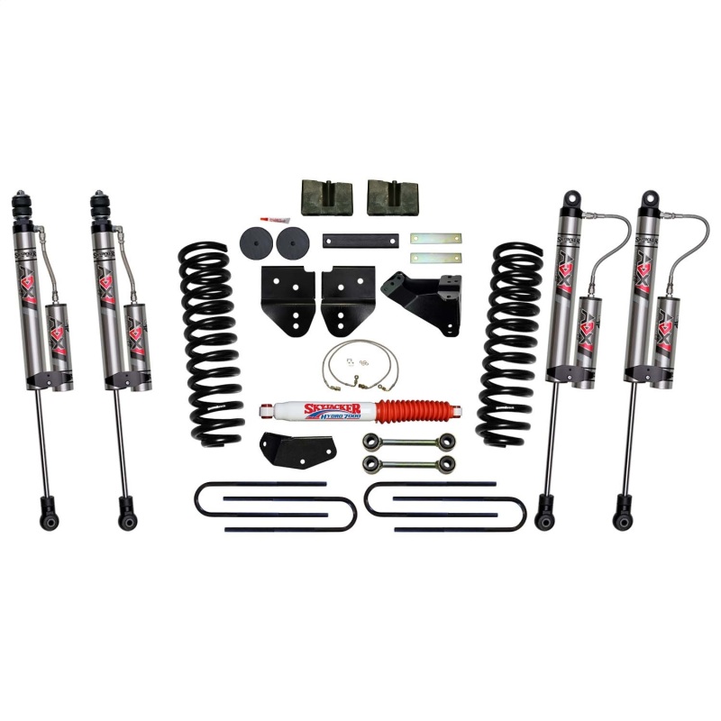 Ford F350 Suspension Lift Kit - Skyjacker - 4in with ADX 2.0 Remote Reservoir Monotube Shocks - 2008