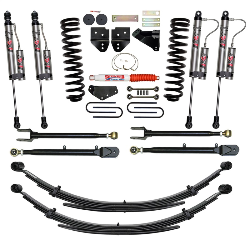 Ford F-250 Super Duty Suspension Lift Kit - Front + Rear - Skyjacker - 6In SYS with ADX 2.0 Remote Reservoir Monotube Shocks - 2008