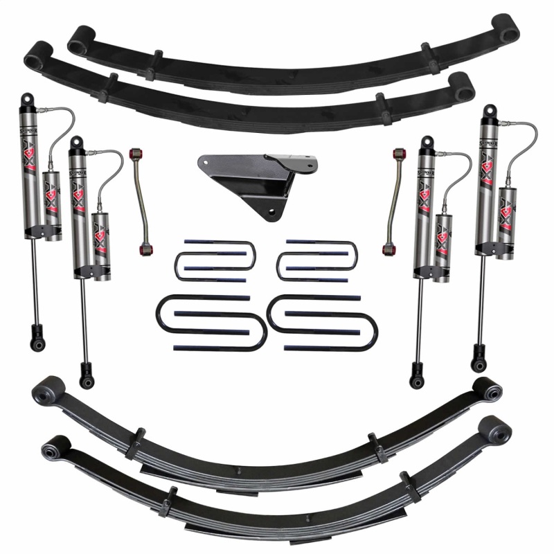 Ford F250 Suspension Lift Kit - Skyjacker - 4-Inch Softride Technology + ADX 2.0 Remote Reservoir Monotube Shocks - `99-`02