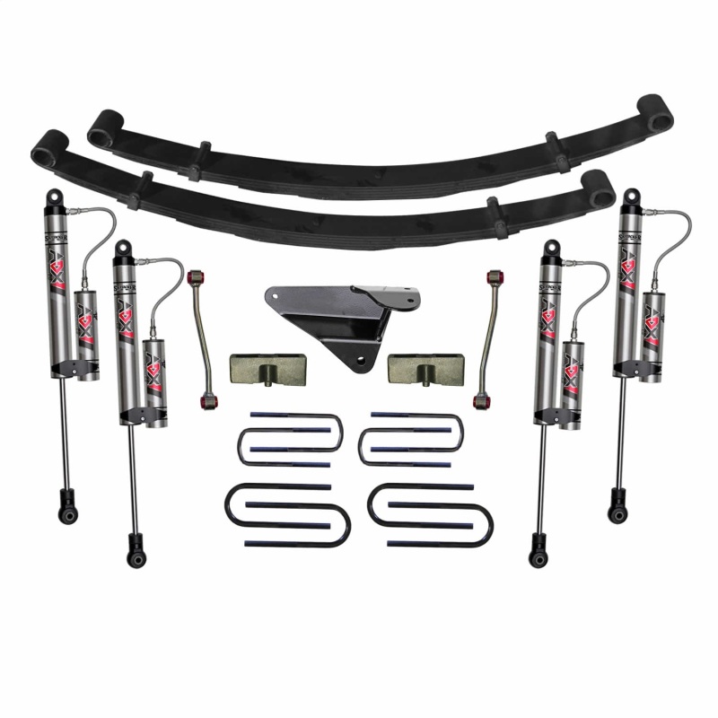 Ford F250 Suspension Lift Kit - Skyjacker - 4-inch Lift with ADX 2.0 Remote Reservoir Monotube Shocks - `99-`02