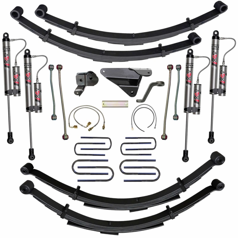 Ford F250 Suspension Lift Kit - Front + Rear - Skyjacker - 8-inch Lift, Softride Technology, ADX 2.0 Remote Reservoir Monotube Shocks - `00-`04